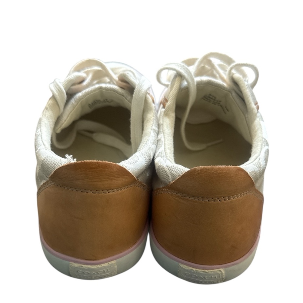 Coach Cream and Tan Casual Sneakers - Picture 4 of 7